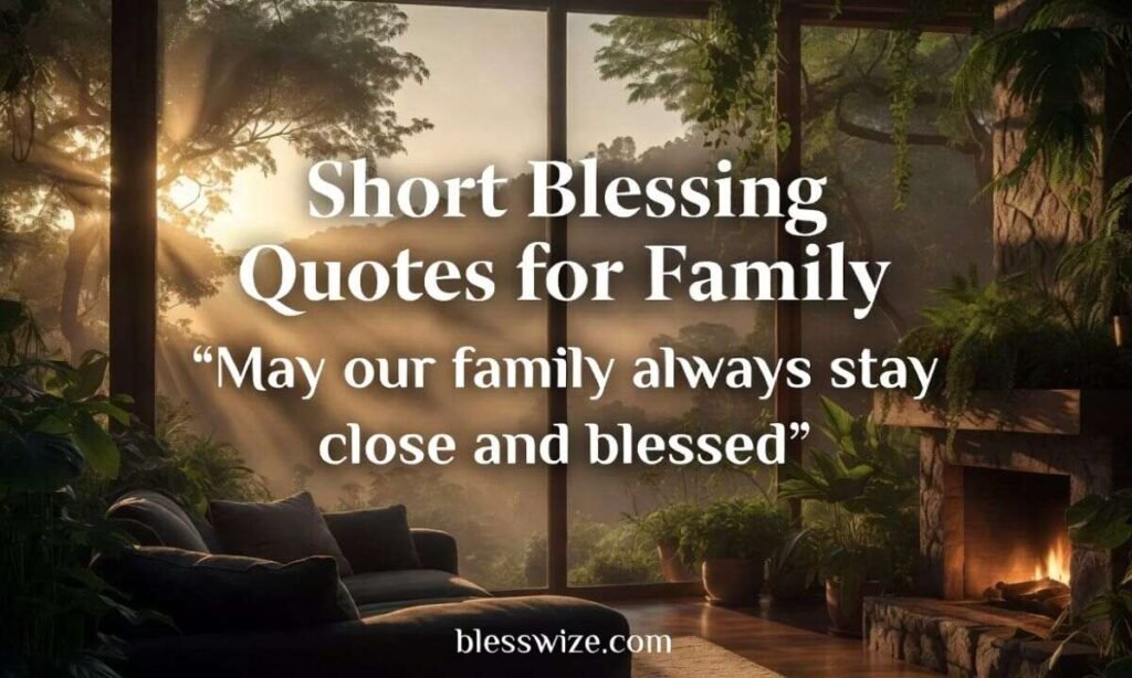 Short Blessing Quotes for Family