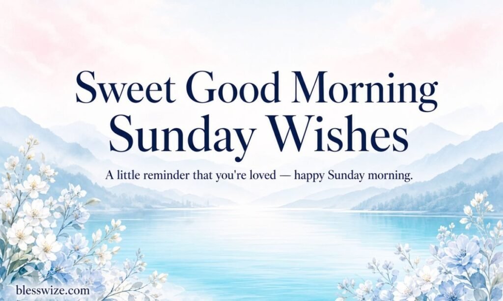 Sweet Good Morning Sunday Wishes
