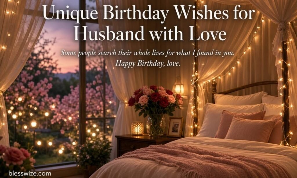 Unique Birthday Wishes for Husband with Love