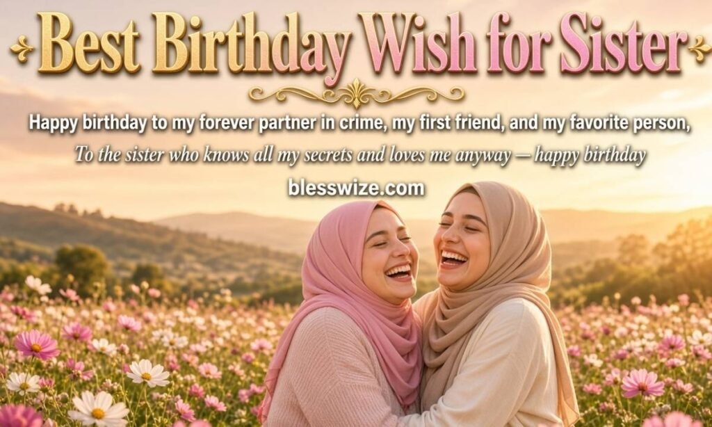 Best Birthday Wish for Sister