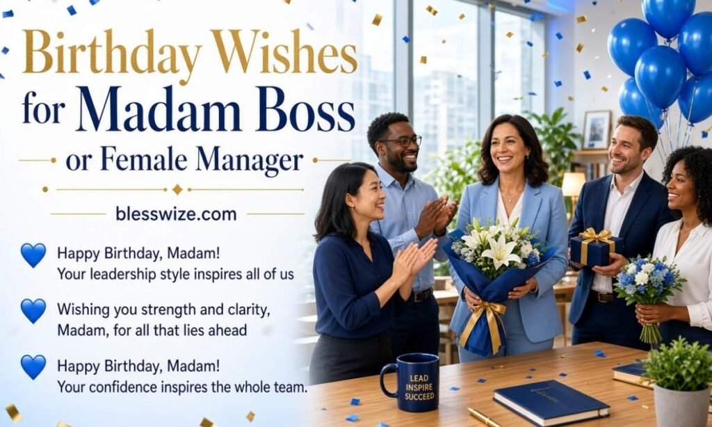 Birthday Wishes for Madam Boss or Female Manager