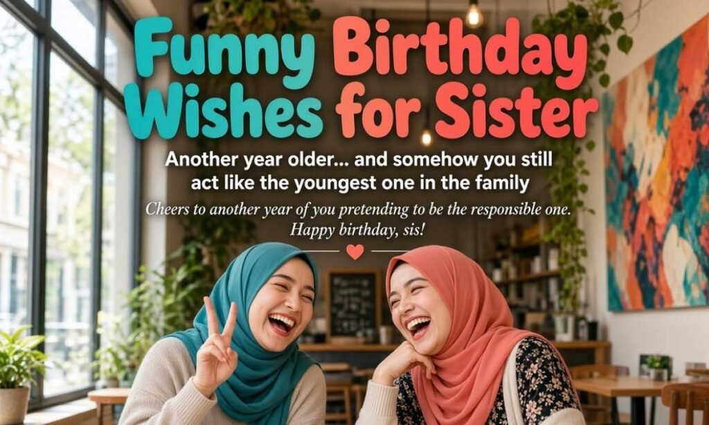 Funny Birthday Wishes for Sister