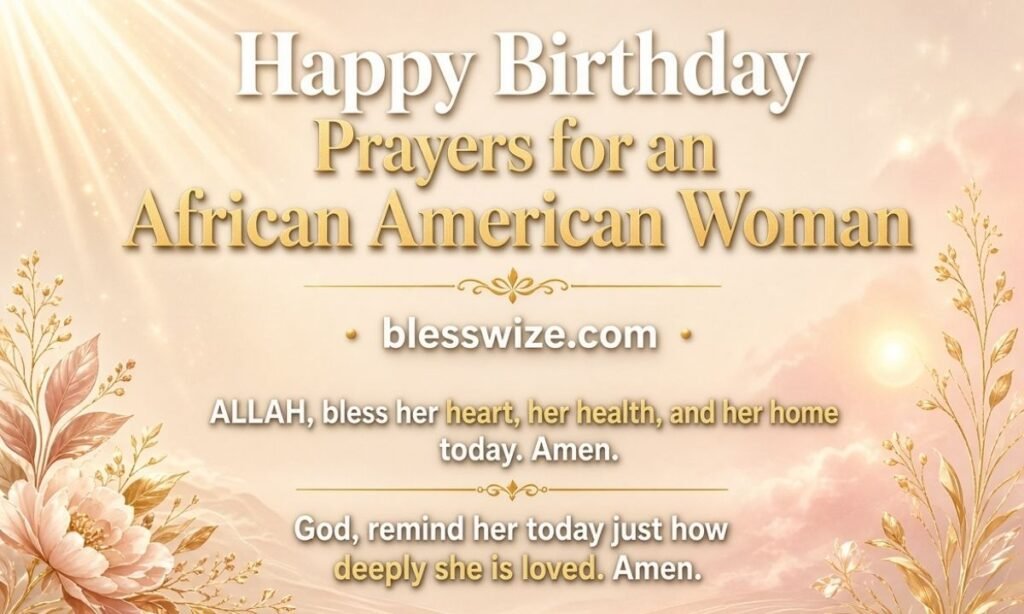 Happy Birthday Prayers for an African American Woman