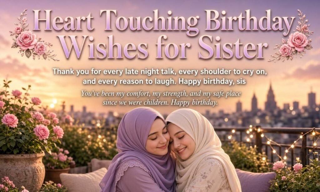 Heart Touching Birthday Wishes for Sister