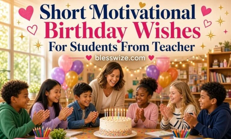 Short Motivational Birthday Wishes For Students From Teacher